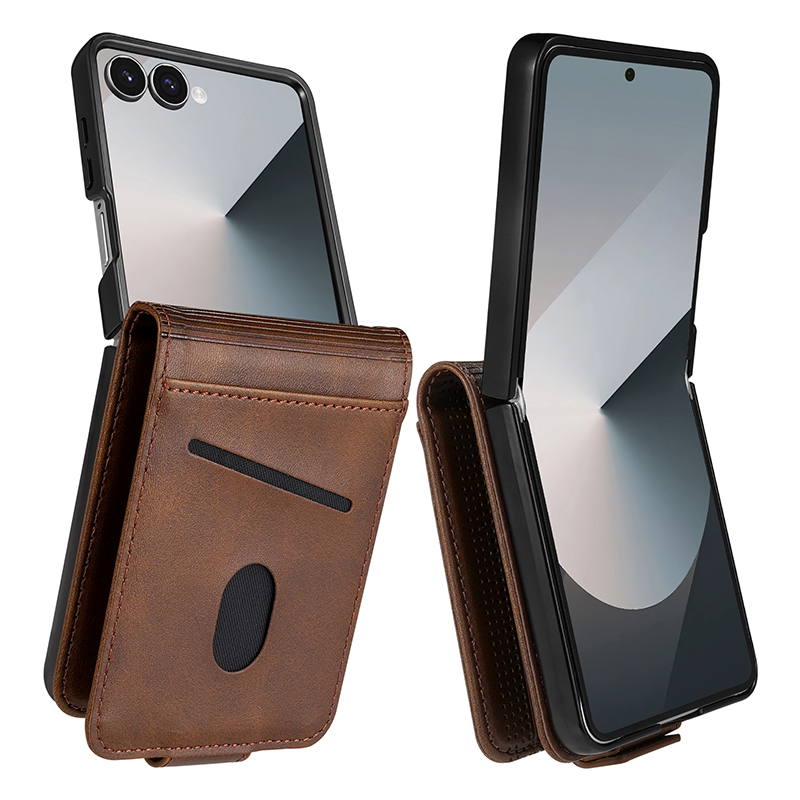 Kickstand Adjustable - Кожаный чехол-кошелек с отделениями для карт