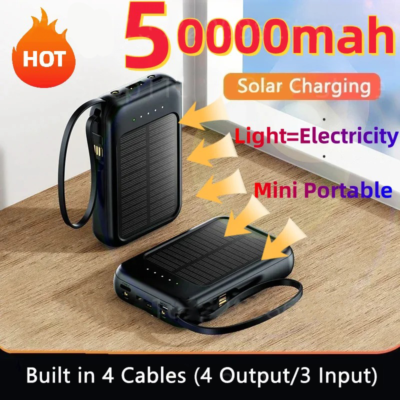 Power Bank 50000 мАч Solar Pow – обзор и цена Usb Charger Dynamo