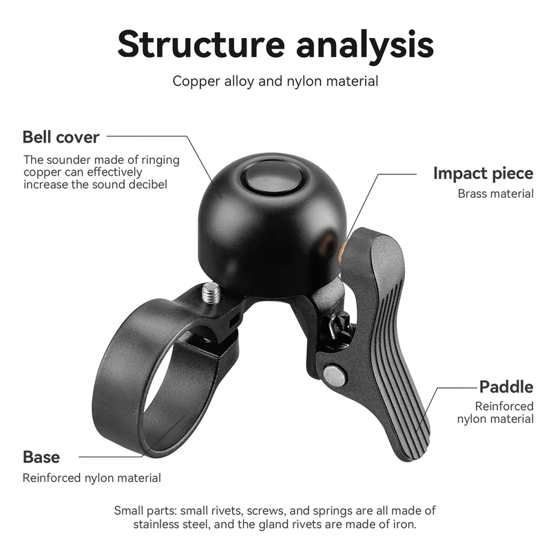 ROCKBROS мини-велосипедный зво – обзор и цена Bell Handlebar Ring